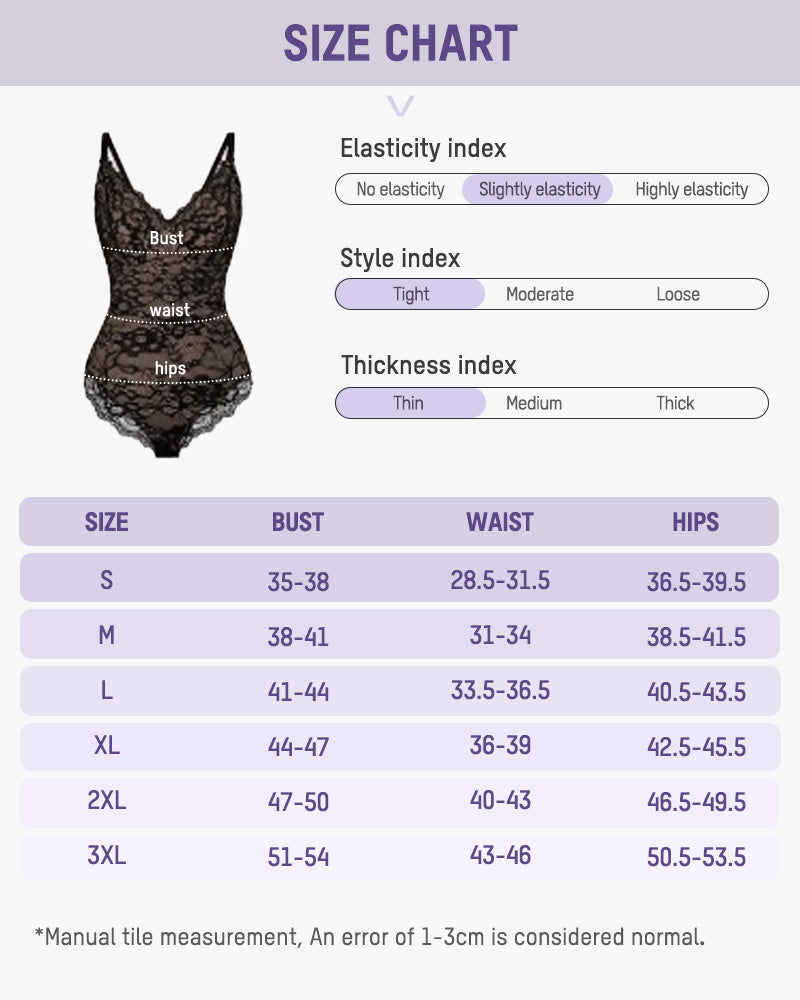 Deep V Sexy Lace Sculpting Thong Bodysuit