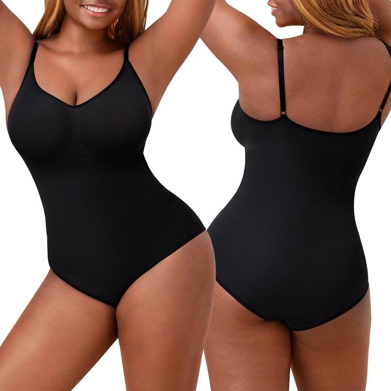 Seamless Covered Bust Jumpsuit Slimming Thong Bodysuit