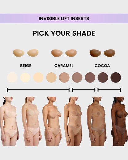 Front Closure Silicone Self-Adhesive Invisible Bra (2 Pack)