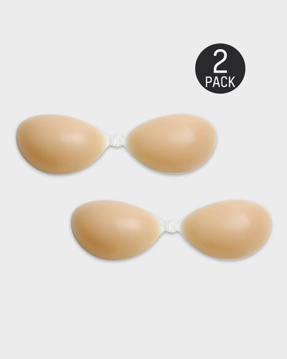 Front Closure Silicone Self-Adhesive Invisible Bra (2 Pack)
