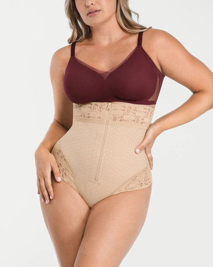 Bare Essentials™ AirSlim® High-Waisted Polka Dot Shaping Thong