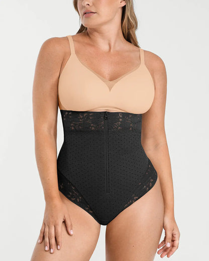 Bare Essentials™ AirSlim® High-Waisted Polka Dot Shaping Thong