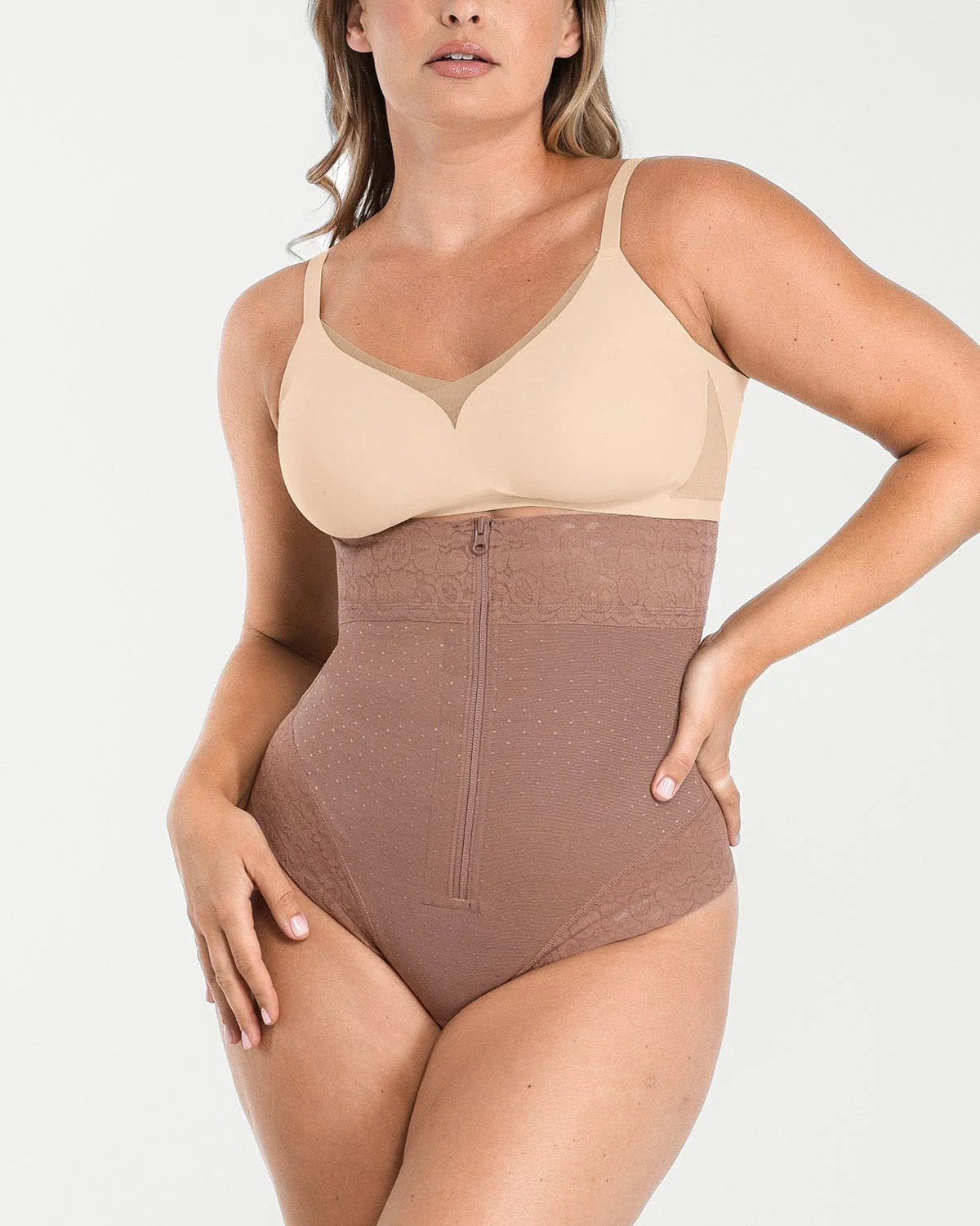 Bare Essentials™ AirSlim® High-Waisted Polka Dot Shaping Thong