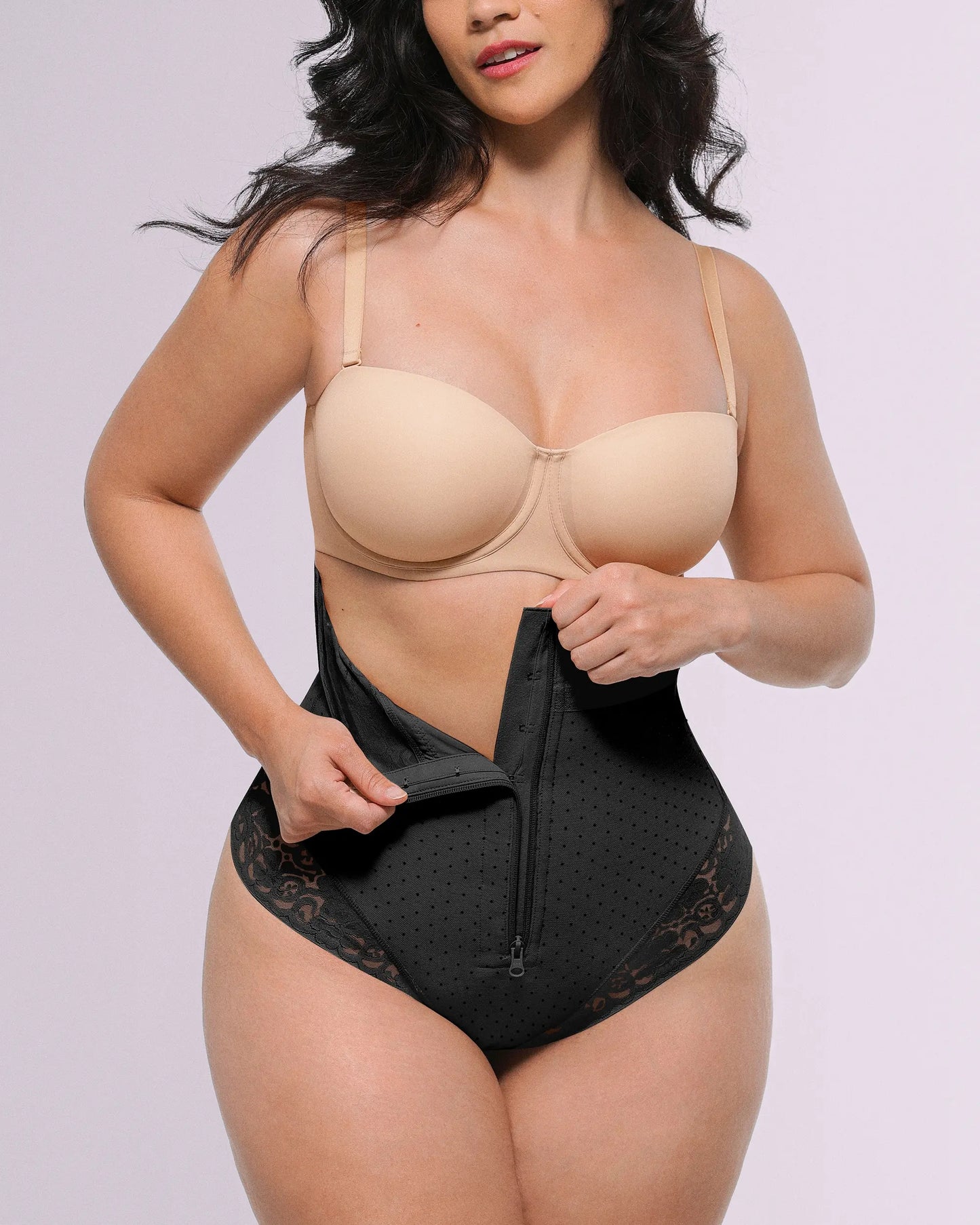 Bare Essentials™ AirSlim® High-Waisted Polka Dot Shaping Thong