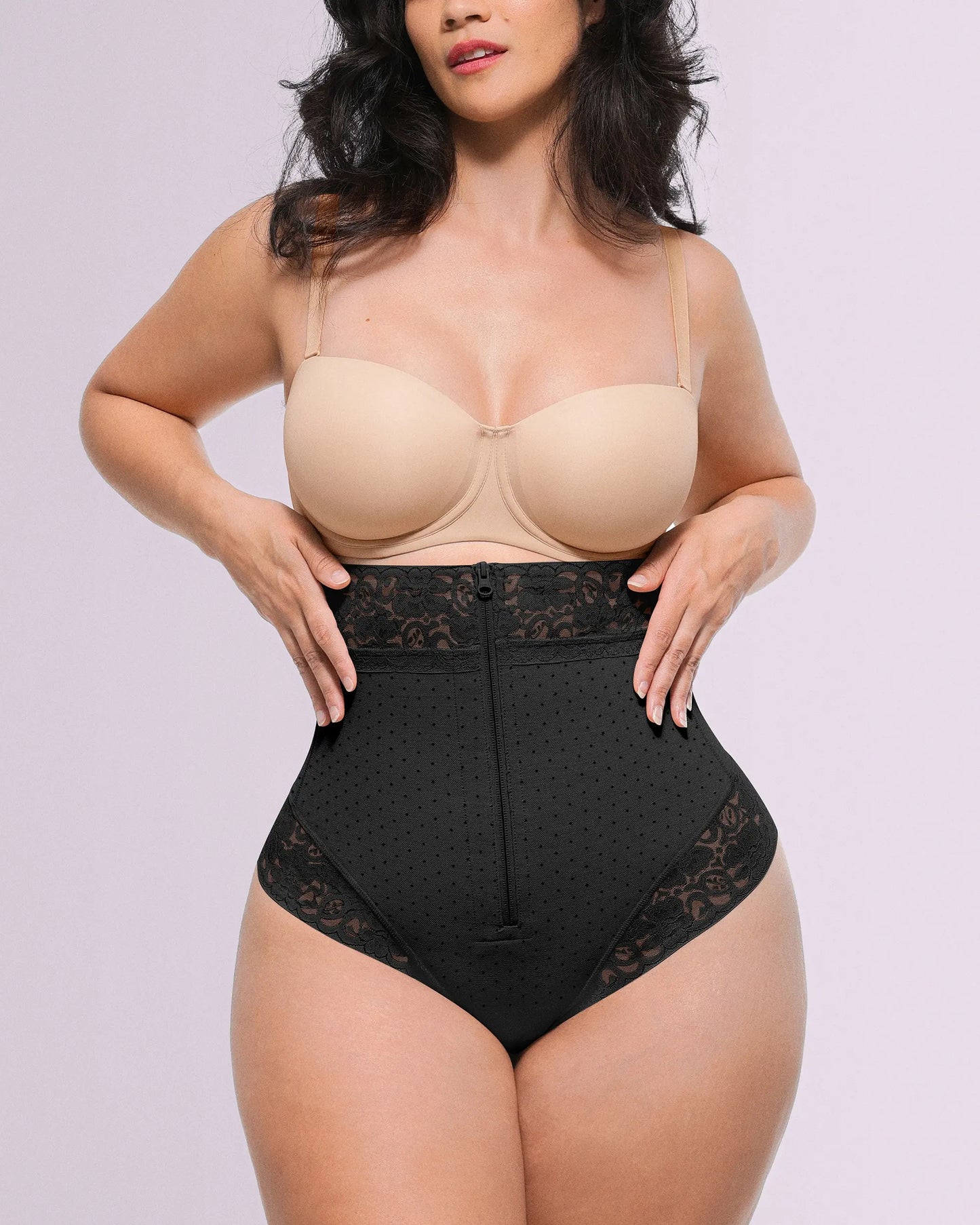 Bare Essentials™ AirSlim® High-Waisted Polka Dot Shaping Thong