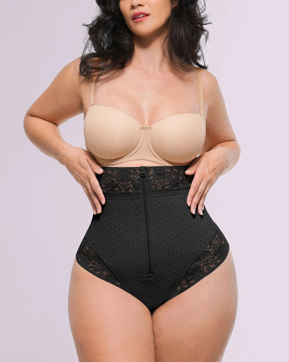Bare Essentials™ AirSlim® High-Waisted Polka Dot Shaping Thong