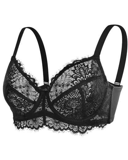 Comfort Unlined Lace Underwire Push Up Bra